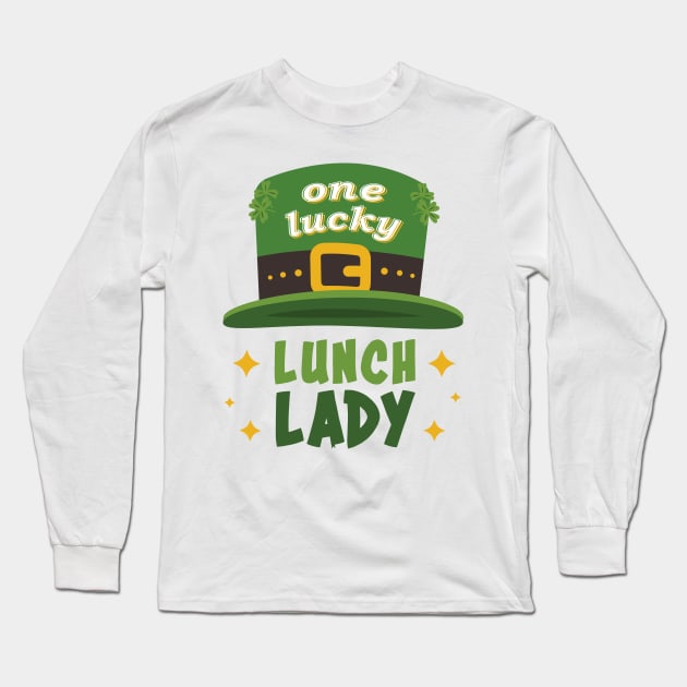 St. Paddy's DayOne Lucky Lunch Lady Long Sleeve T-Shirt by star trek fanart and more